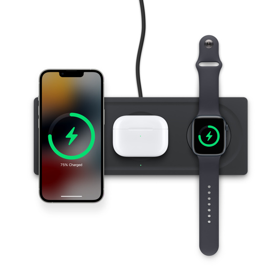 Belkin BOOST↑CHARGE PRO 3-in-1 Wireless Charging Station with MagSafe