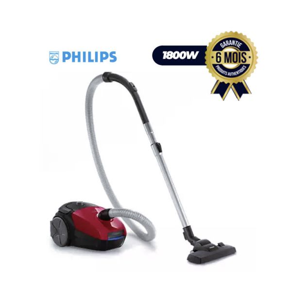 Aspirateur avec sac Philips - FC8293/61 - 3litres - 1800 W - Rouge