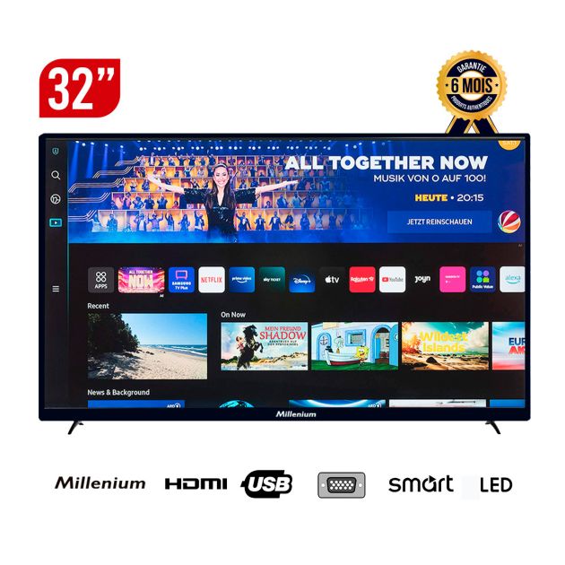 TV - SMART - HD - 32AS7000 Millenium 32 Pouces - AVEC MIRA CAST - Full HD LED TV- Garantie 6 Mois