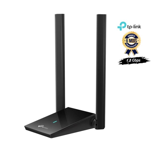 Adaptateur USB - TpLink Archer TX20U Plus - WiFi 6 - Pour Ordinateur de bureau - Débit 1,8 Gbps