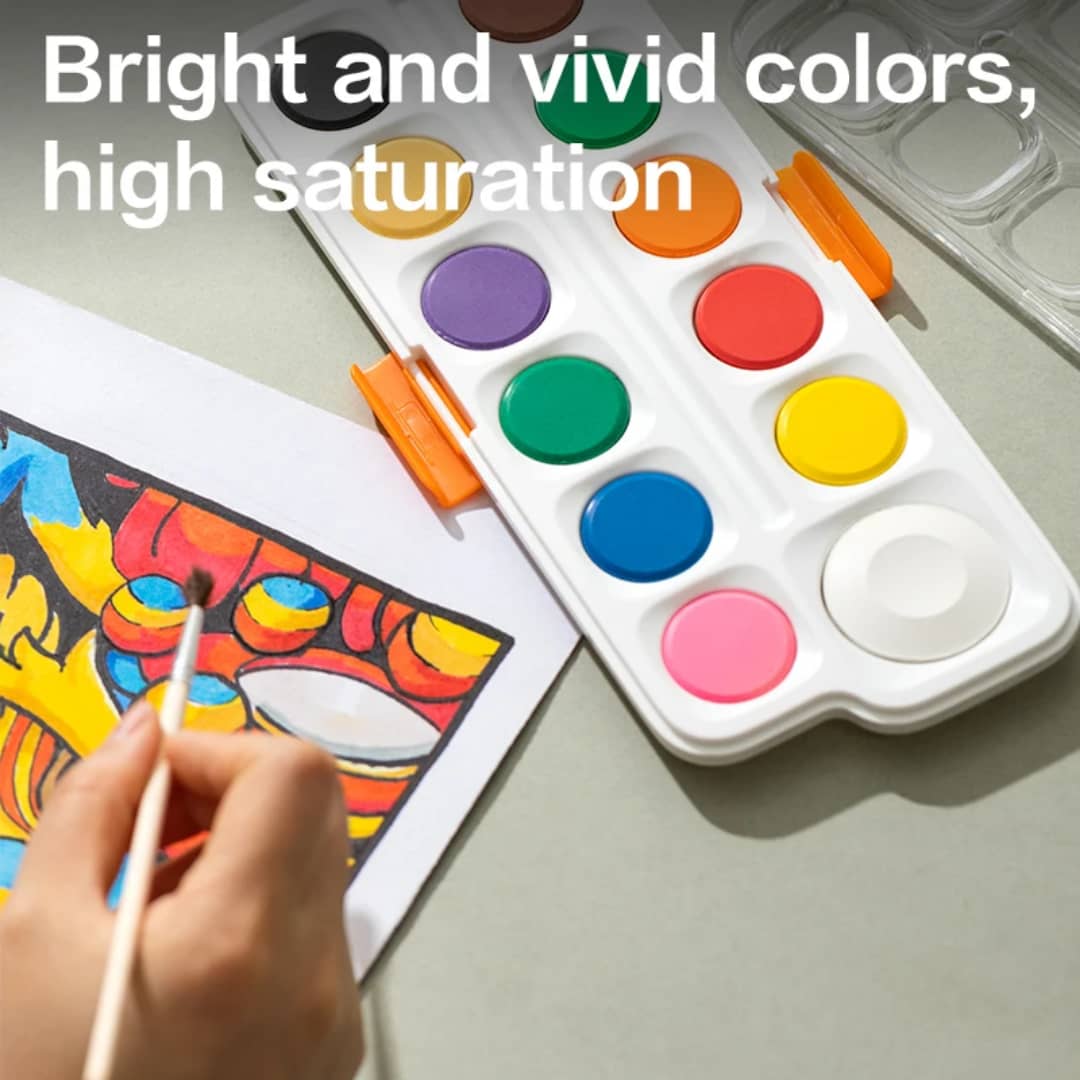Palette de peintures aquarelles