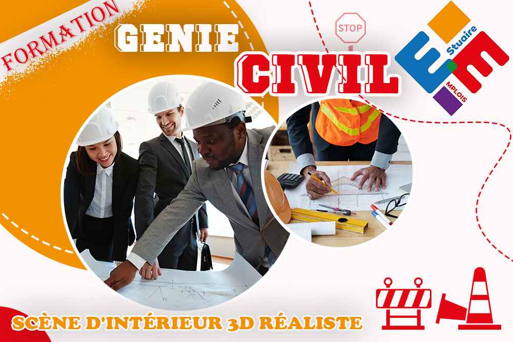 Scène d'intérieur 3d réaliste