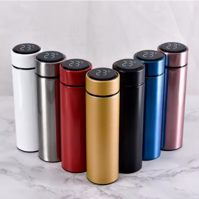 Vente en gros de tasse d'affaires isolée en acier inoxydable 304 Contrôle intelligent de l'affichage de la température Fiole à vide Thermos Cadeaux d'affaires