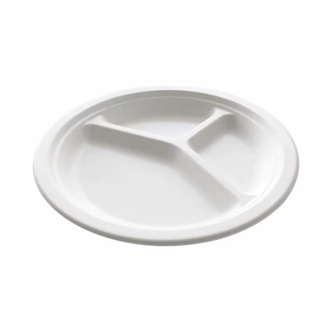 Assiette compartimentée en plastique