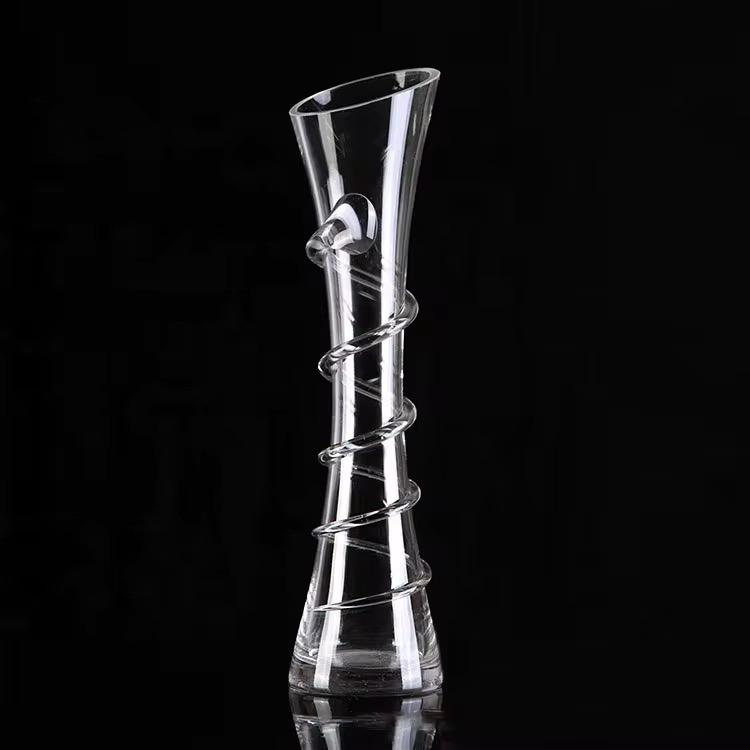 Vase Décoratif Bicolore en Céramique Vert avec Texture Goutte d'Eau