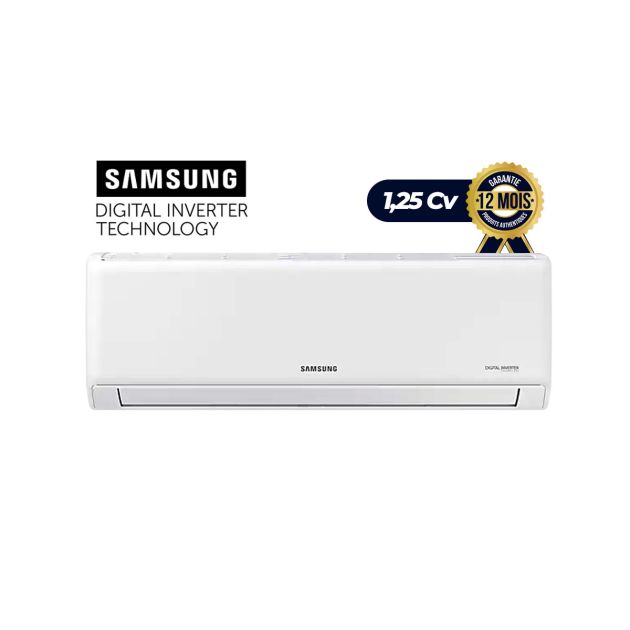 Climatiseur - Split SAMSUNG INVERTER - R410A - 9000 BTU, 1.25 Cv - Blanc