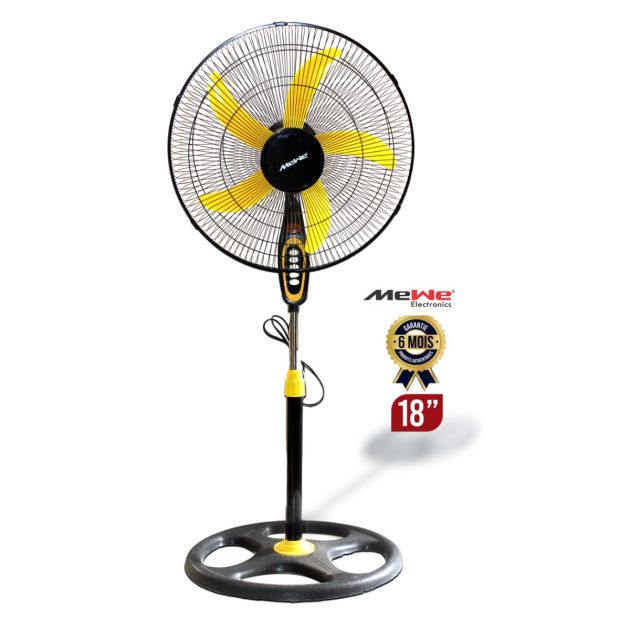 Ventilateur MEWE 18 pouces - MWFAN-ACF1808-B - 55W - Noir