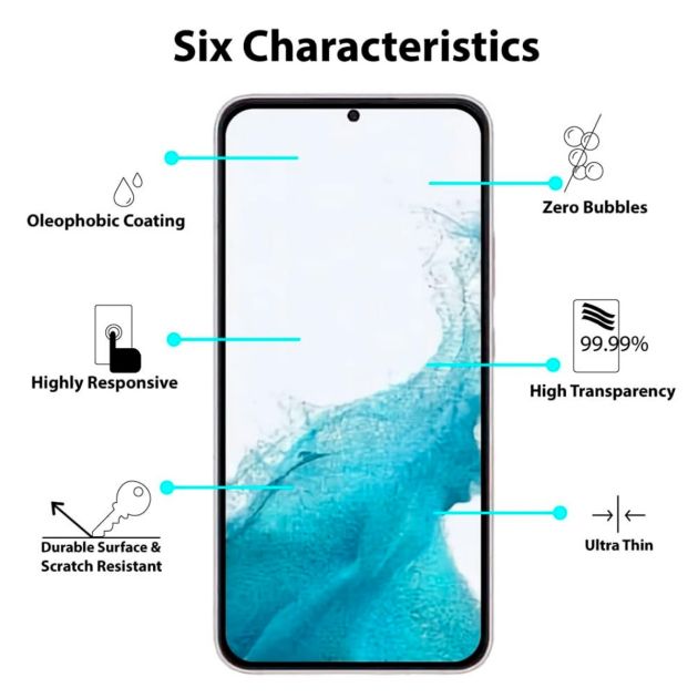 Verre de Protection Premium pour Samsung Galaxy S22 avec 6 Caractéristiques Clés