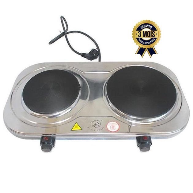 Plaque de cuisson électrique 2 feux - Royal Swiss - YQ-200D-3S - 2500 watts