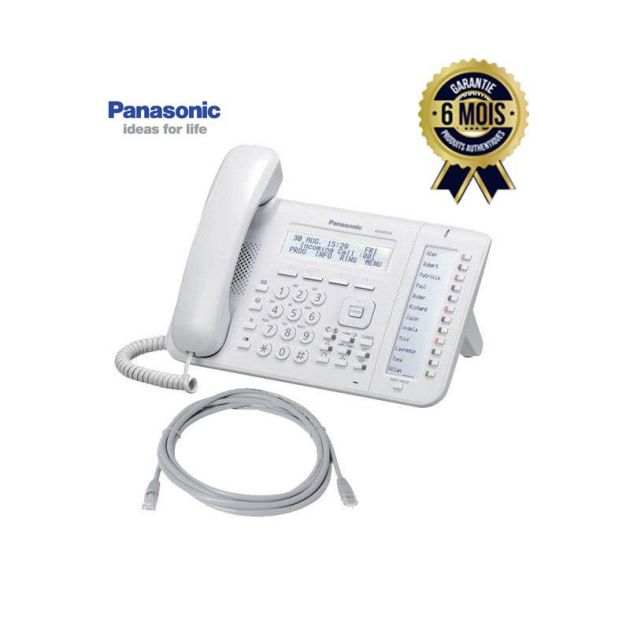 Téléphone IP - Panasonic KX-NT553X - Ecran LCD à 3 lignes