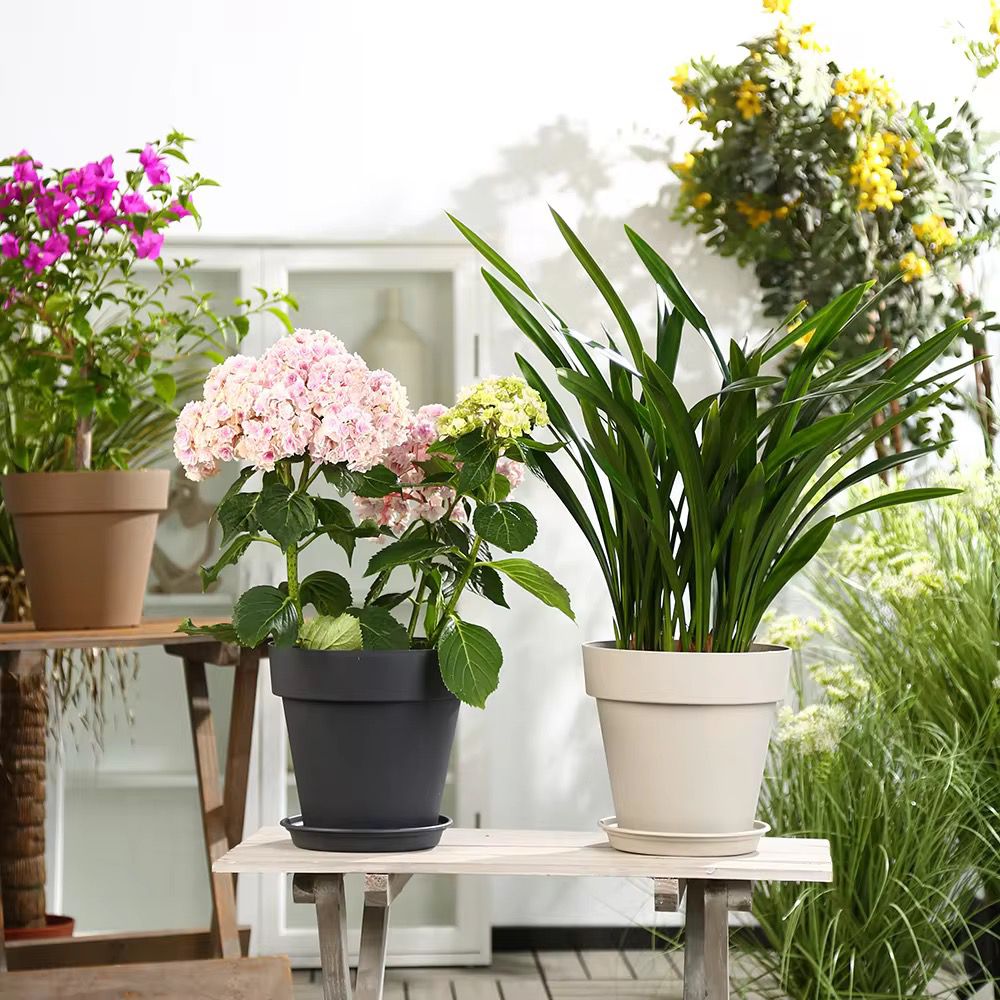 pots de fleurs en plastique pour jardin