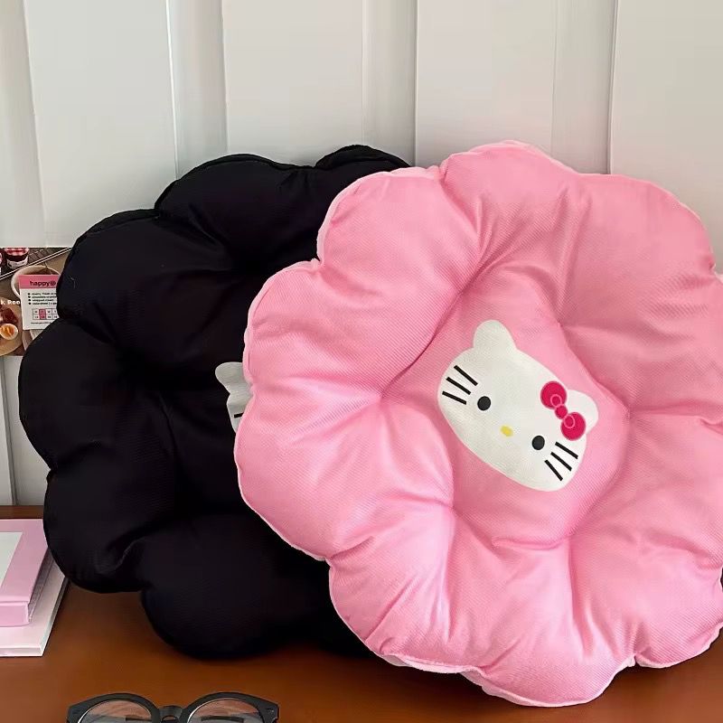 Coussin en forme de fleur avec motif de dinosaure