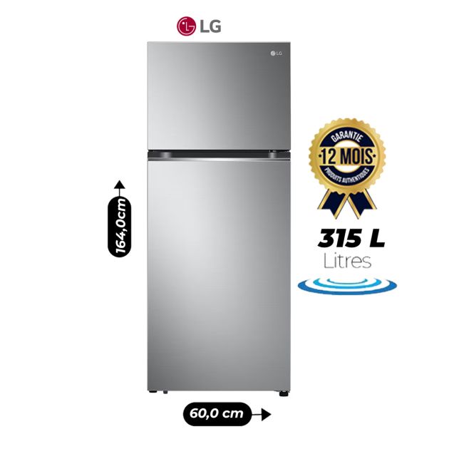 Réfrigérateur LG - GN-B312PLGB - 315L - Grande Capacité - Avec LINEAR Cooling et Hygiène Fresh+ Argent