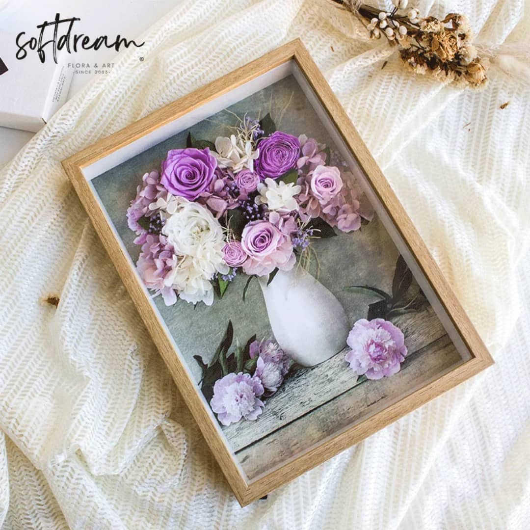 Tableau floral en cadre