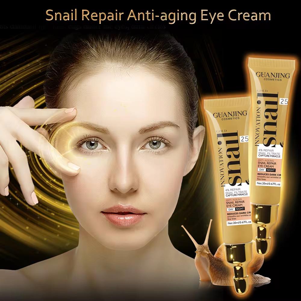 Guanjing Snail Repair Eye Cream – Day & Night Gold Edition
