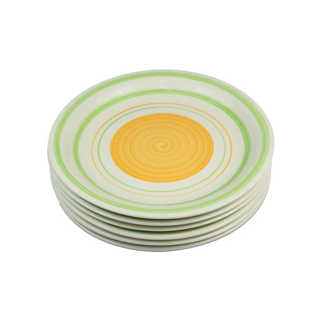 Ensemble de plat cassable peinte à la main
