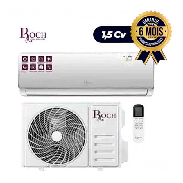 Climatiseur ROCH- 1.5 CV - 12000 BTU - Gaz R410a -RAC-S12R41-C