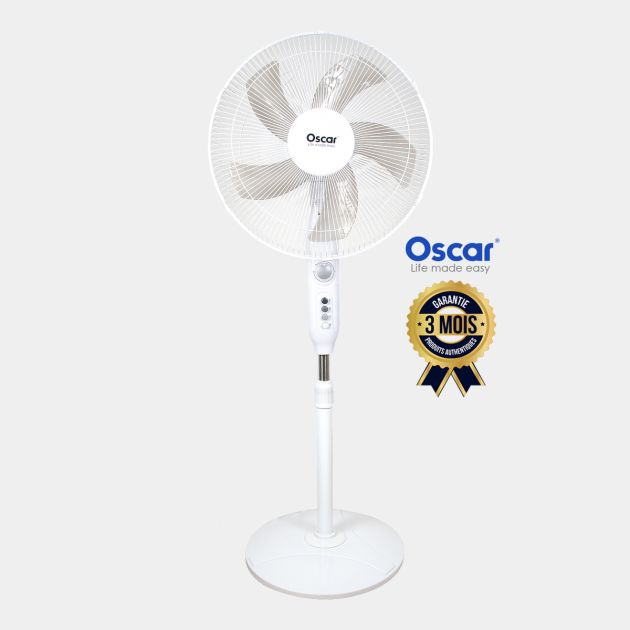 Ventilateur Oscar 16 pouces - OSC-40 -1601B - 60W - Noir