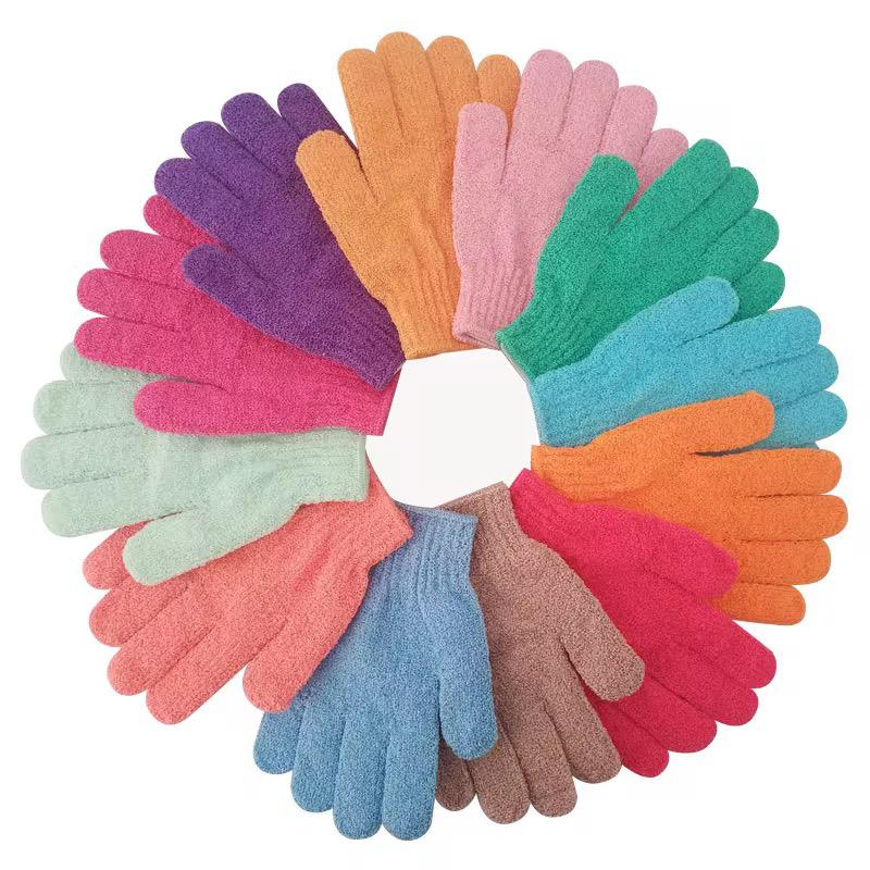 Gants de douche nettoyants