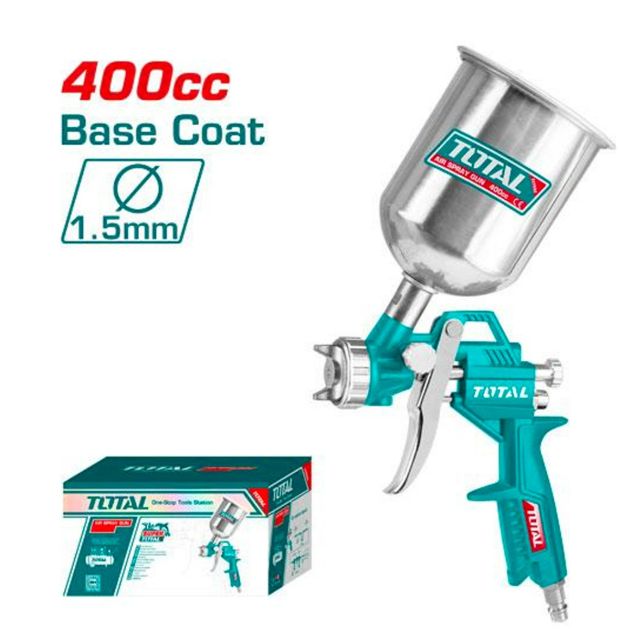 Pistolet à peinture à air comprimé - TOTAL TAT10401 - 400 cc