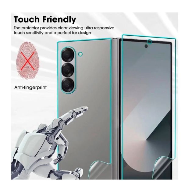Film de protection flexible 3-en-1 pour Samsung Galaxy Z Fold 6