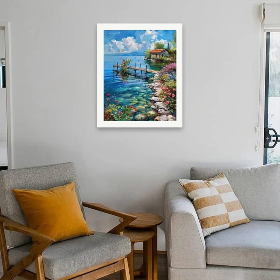 Paysage de bord de lac