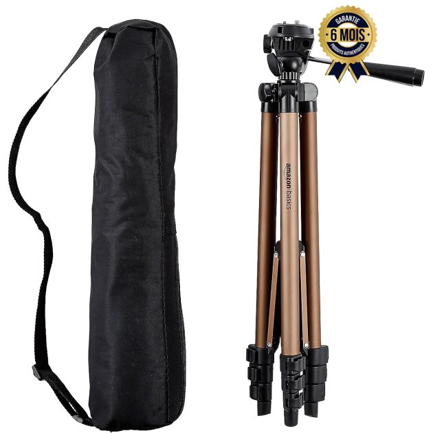 Trépied d'appareil photo - Amazon Basics
