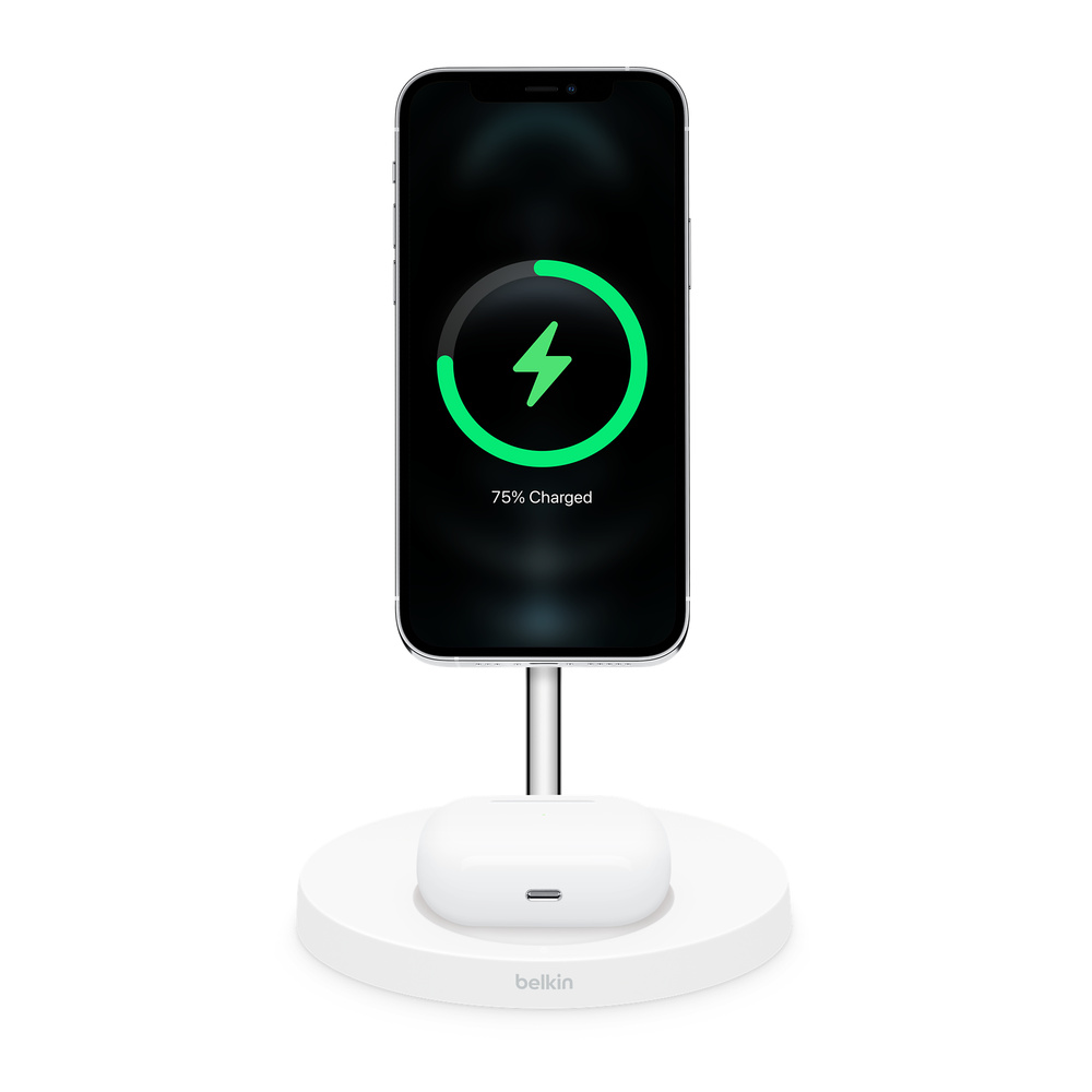 Belkin BOOST↑CHARGE™ PRO 2-in-1 Wireless Charger Stand with MagSafe