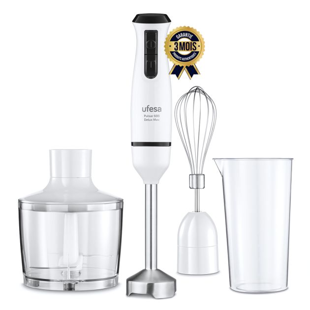 Mixeur plongeant multifonction Pulsar Delux - UFESA - UF70105523 - 600W - Verre doseur 600 ml