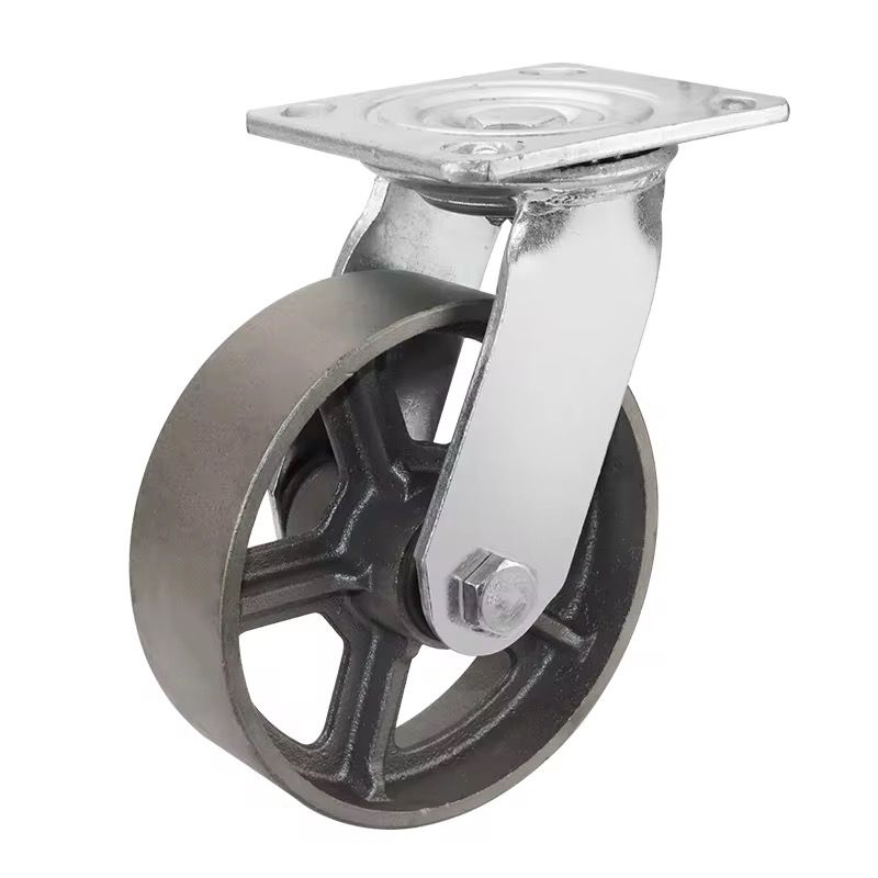 Roue pivotante en acier