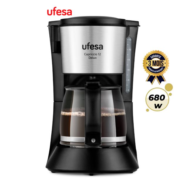 Cafetière à filtre - UFESA - CG7125 - UF71605329 - 680 watts - 1,2 litres - Capricio 12 Delux