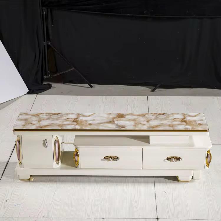 Table basse en verre et en bois