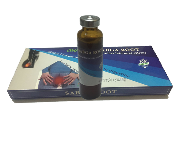 Sabga Root boisson liquide  pour le traitement efficace des h�morro�des internes et externes.