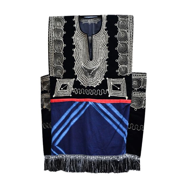 Demi Boubou Traditionnel Sans Manche Mélangé au Ndop