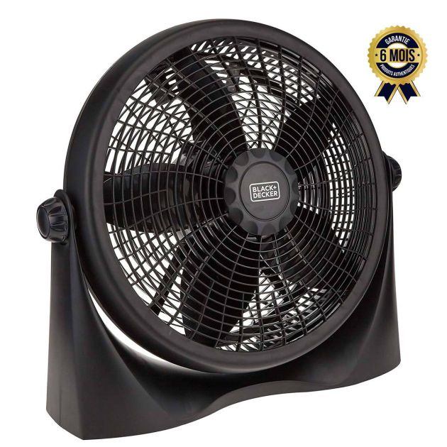 Ventilateur Puissant et Facile à Transporter 16 '' - 55 watts - Black & Decker - FB1620-B5 - 3 Vitesses - Noir
