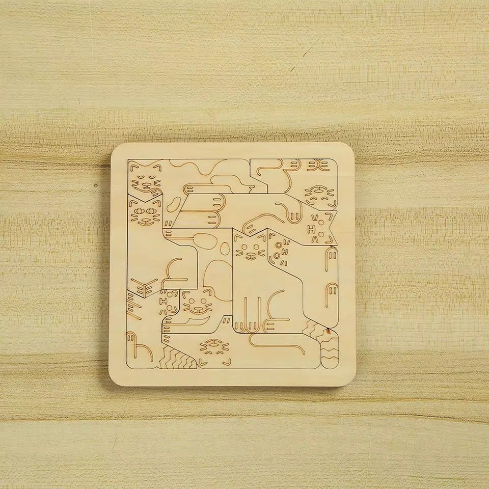 Planche en bois gravée