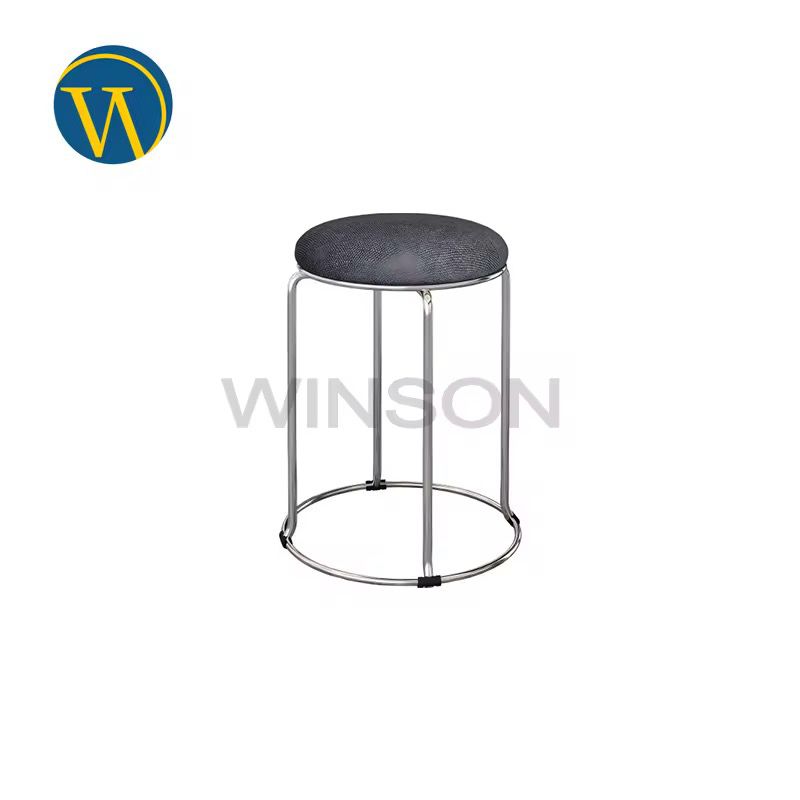 Tabouret rond en métal