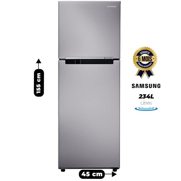 Réfrigérateur double battant Samsung - RT28HAR4DSA - No frost - A++ - 234L - ArgenT