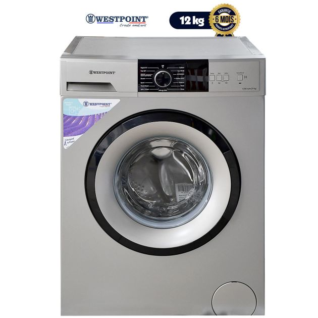 Machine à laver automatique WESTPOINT - WMI-1212320.ERG - 12Kg - Argent