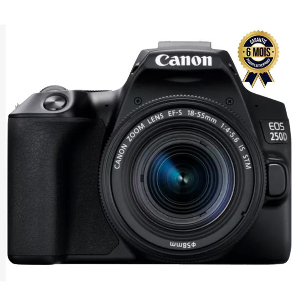 Appareil Photo Canon Eos 250D + Objectif Efs 18-55mm