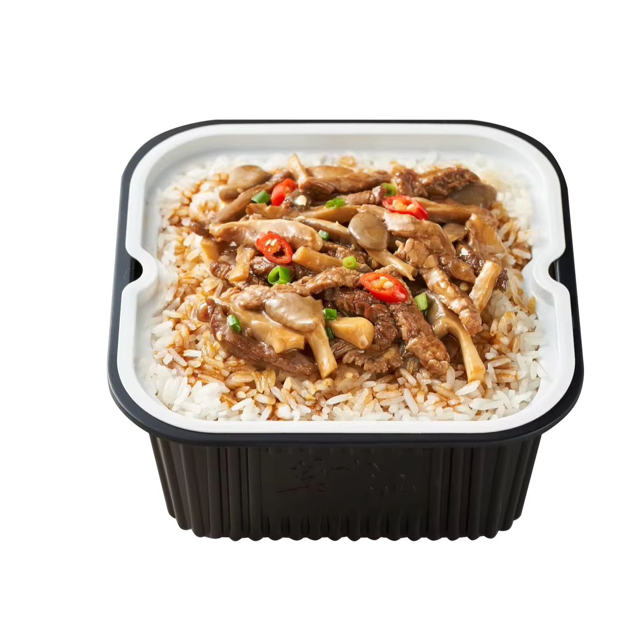 Bol de Repas Carré en Plastique Bicolore