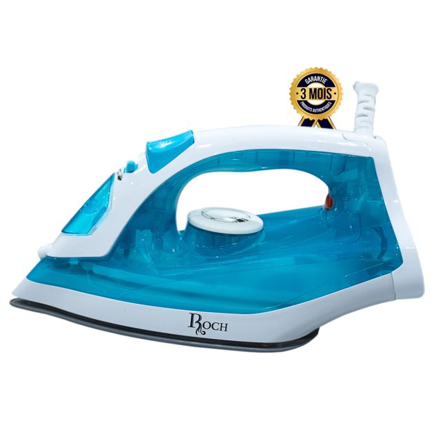 Fer à repasser à vapeur - Roch - RSI-1246-D - 2200 w - Bouton pour jet d'eau et jet de vapeur