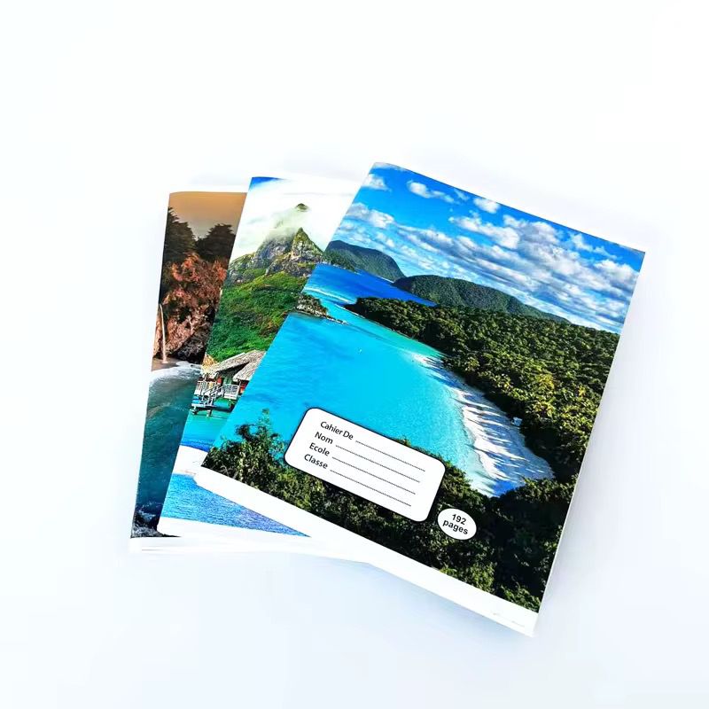 Cahier à spirale avec couverture illustrée