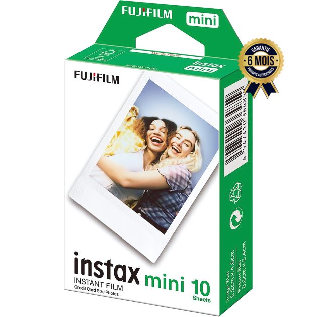 Film instantané FujiFilm Instax Mini  Lot de 10 feuilles - Emballage variable