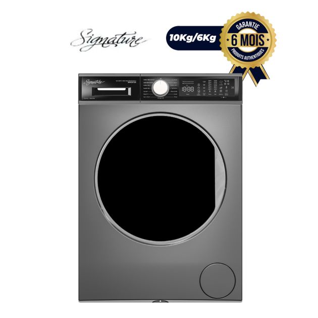 Machine Automatique - Lavage et Séchage SIGNATURE - SGV-WDT3-1400-10KG/6KG BD DSLV - 10Kg/6Kg - classe énergétique A+++ - Gris