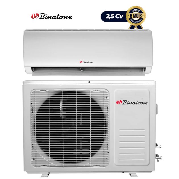 Climatiseur INVENTER BINATONE -R410- 2.5CV - 18000 btu - ACSTAV-18 - blanc