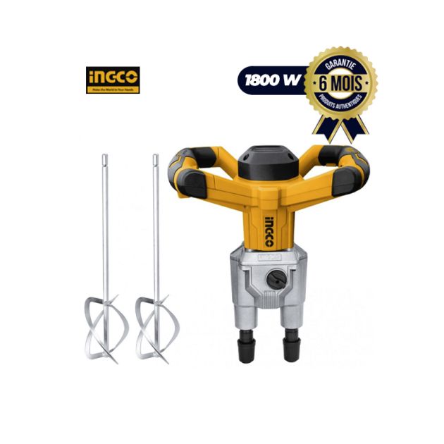 Mélangeur de Chantier 1800W, 650TR/M - INGCO MX218008 - Garantie 06 mois