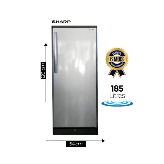 Réfrigérateur un Battant Sharp - SJ-DC19SN-MS - 185l - Gris - 06Mois