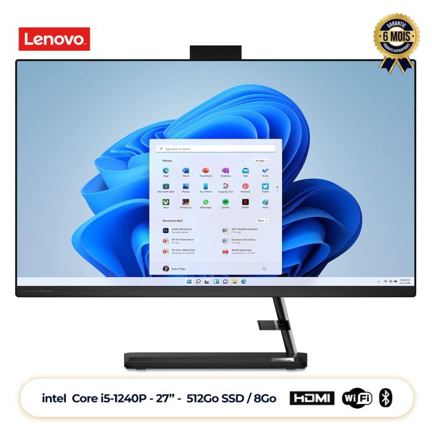 Ordinateur ALL IN ONE Lenovo AIO 3 27IAP7
