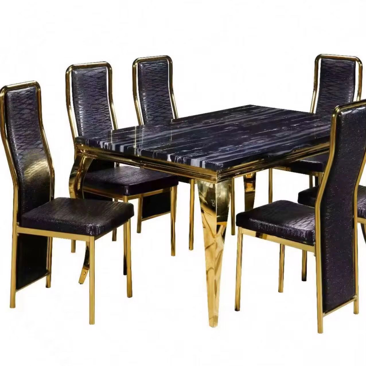 Ensemble de salle à manger en marbre